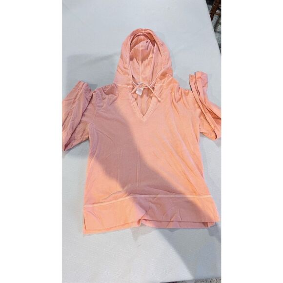 Fresh Produce Women's Hoodie Long Sleeve Pullover Sweatshirt Peach Size Small - Picture 2 of 10